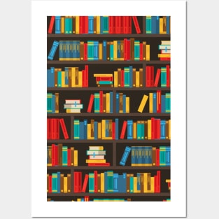 Book Pattern Artwork - Reading Lover Posters and Art